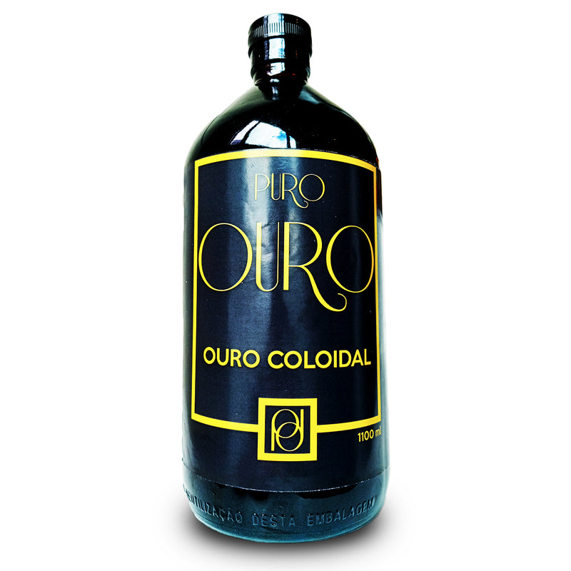 Super Combo Ouro Coloidal 250ppm 1 Litro + Spray 100ml Com Certificado 99,99% Pureza