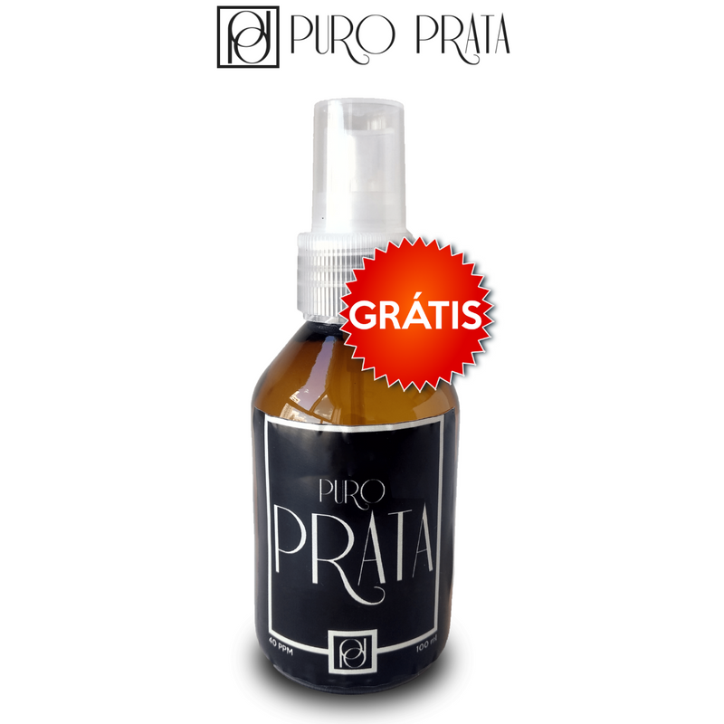 Super Kit Prata Coloidal 40ppm Pague 3 Ganhe 1! 1 Litro e 100ml (1100ml) + 500ml + Spray 250ml + Spray 100ml!