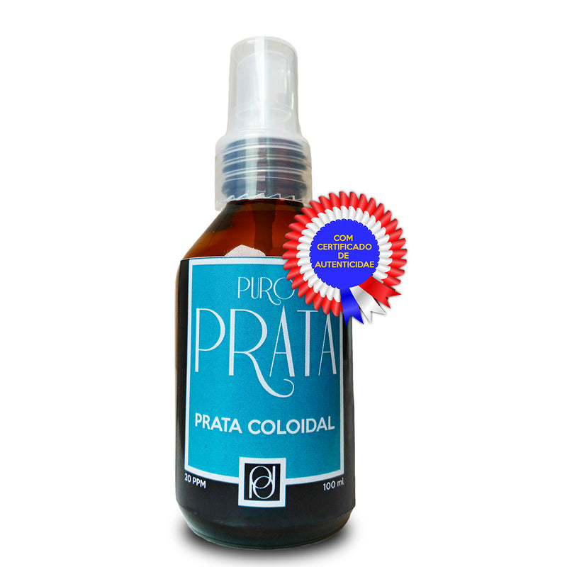 Puro Prata 20ppm Spray 100ml Compre 2 Ganhe 1! - Puro Prata Com Certificado 99,99% Pureza