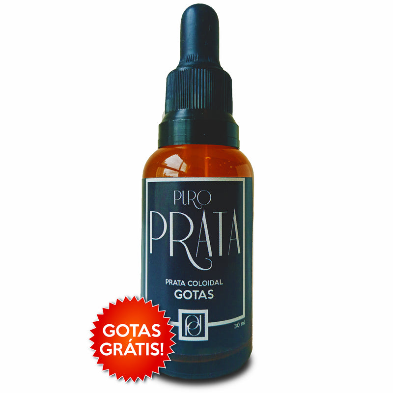 Super Combo Gotas 30ml Compre 2 Ganhe 1! Puro Prata Com Certificado de Autenticidade 99,99% Pureza Água de Prata