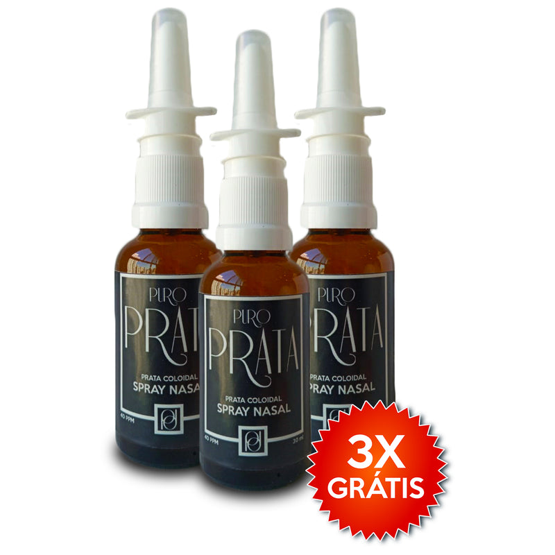 Kit Atacado Revenda Prata Coloidal 40ppm Spray Nasal Compre 7 Leve 10! Puro Prata Com Certificado 99,99% Pureza Água de Prata