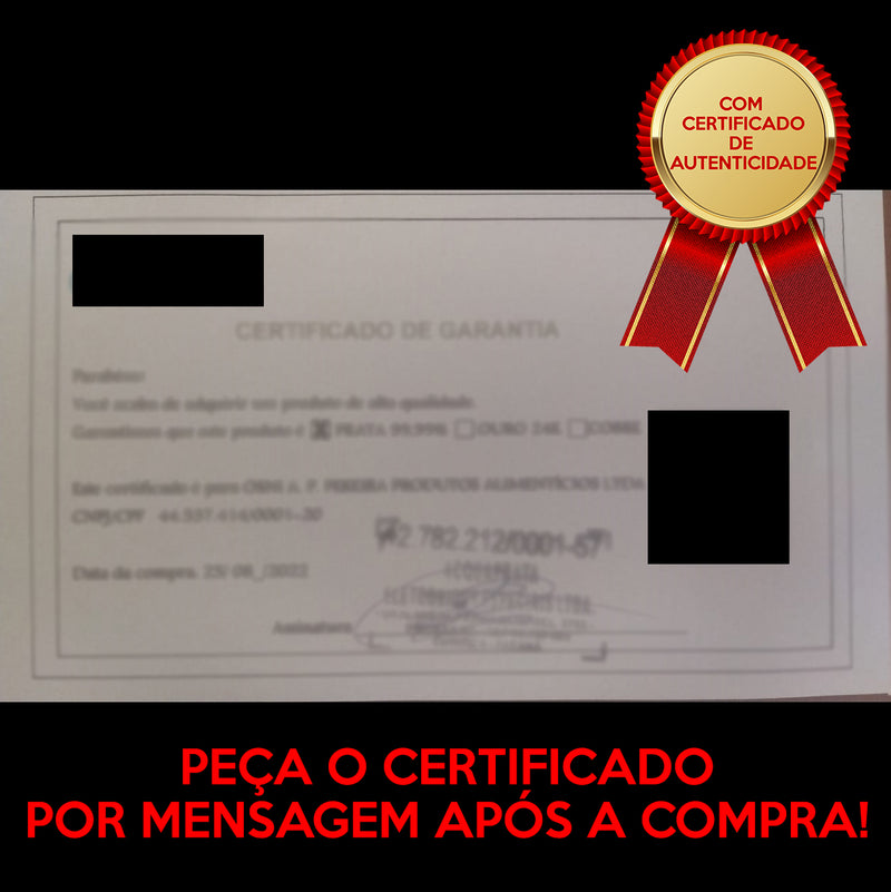 Prata Coloidal 25ppm 1 Litro Puro Prata Com Certificado de Autenticidade 99,99% Pureza